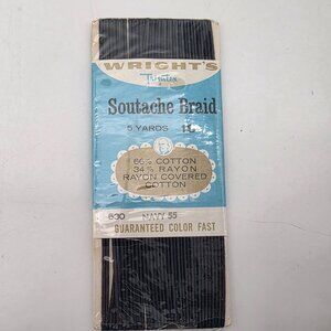 Wrights Soutache Braid Navy 55 5 Yards Guaranteed Color Fast